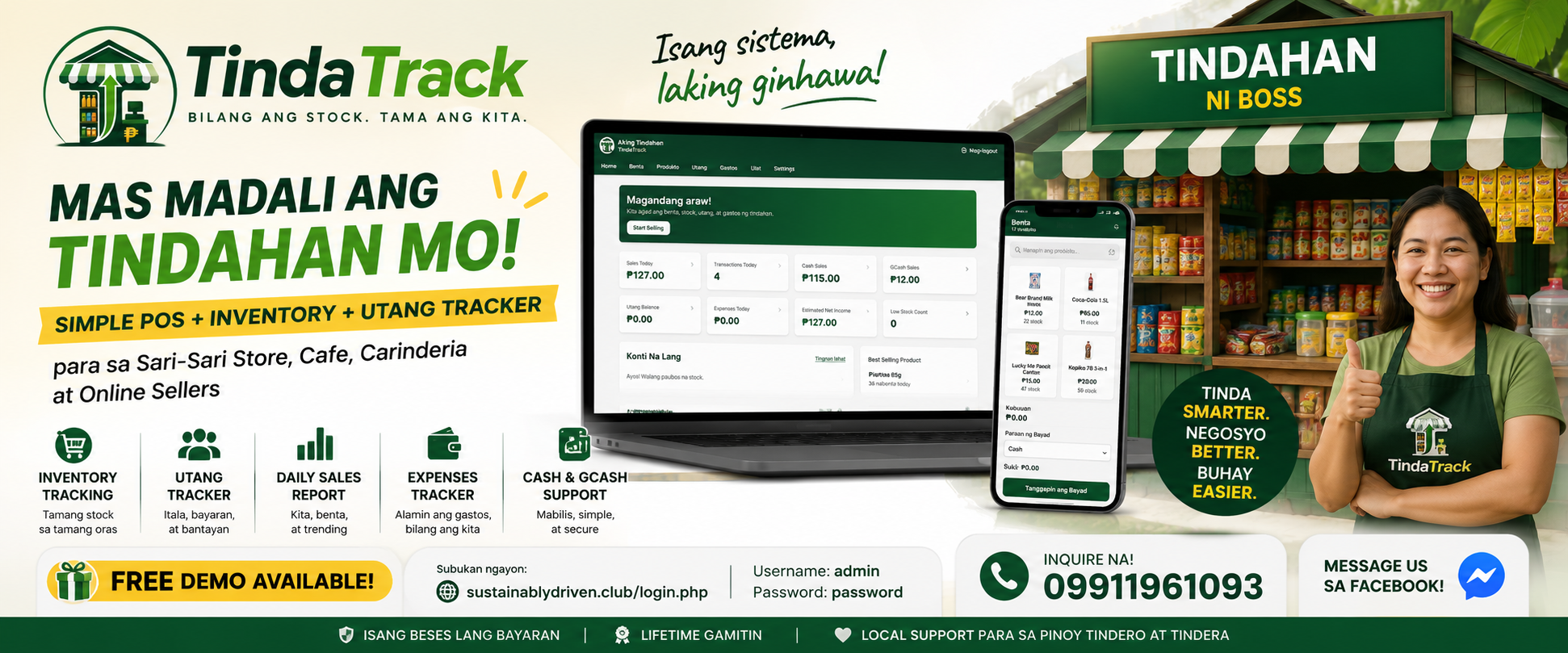 Filipino sari-sari store using TindaTrack