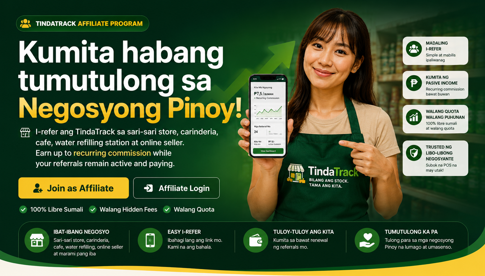 TindaTrack affiliate endorser